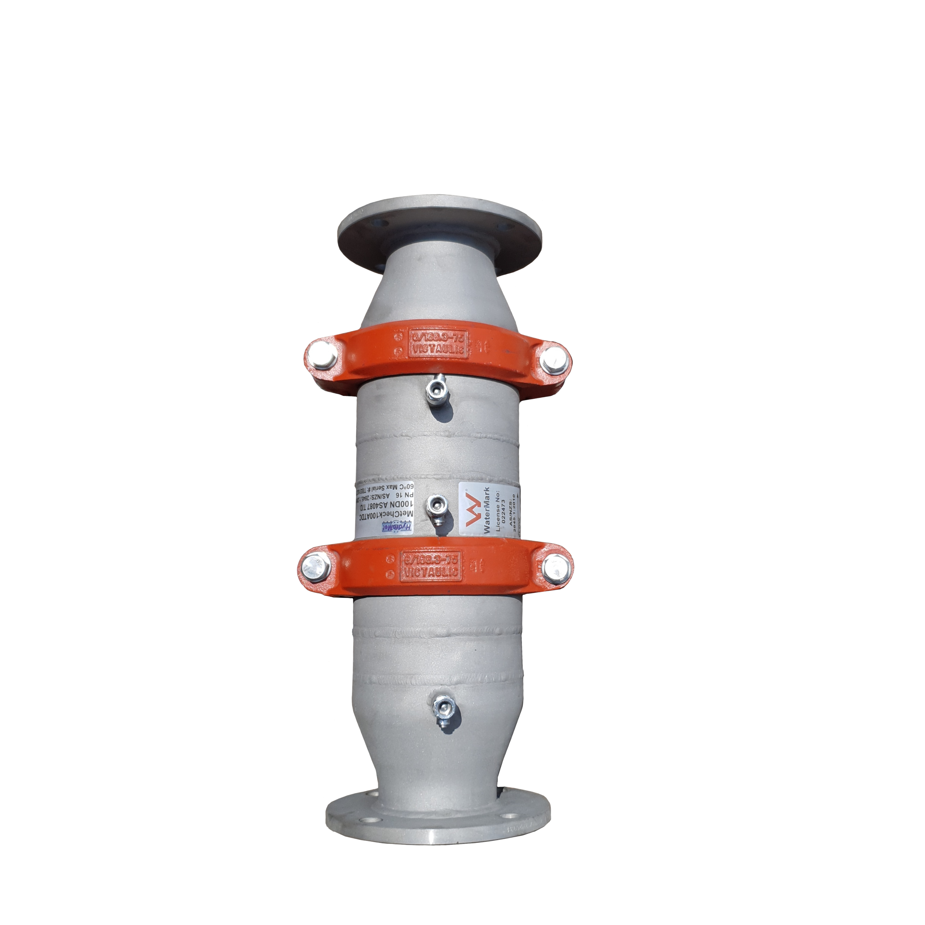 100mm MetCheck double check backflow prevention device. Built from 316 Stainless steel